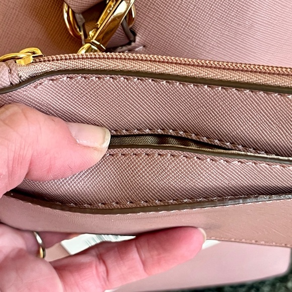 Anne Klein NWT Laine TZ Satchel Tote Removable Crossbody Strap Cardholder Pink - Picture 8 of 15